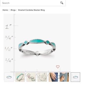 JAMES AVERY Enamel Cordoba Stacker Ring